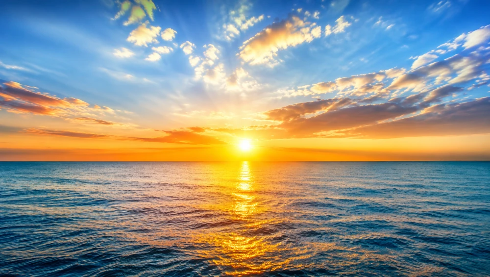 Sol, cielo, océano